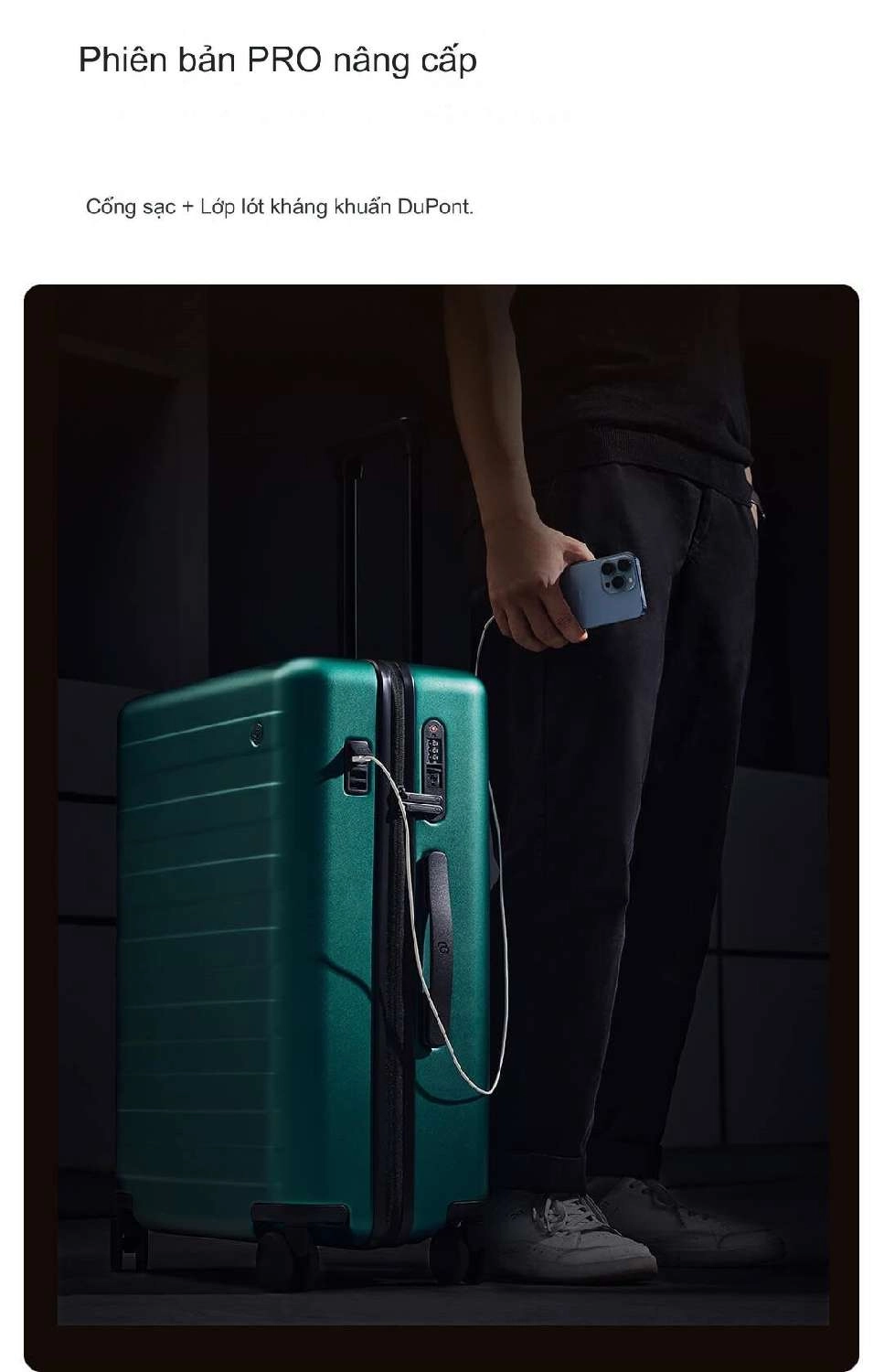 Vali bảy sọc Xiaomi 90 Point 28 inch và 29 inch pro	